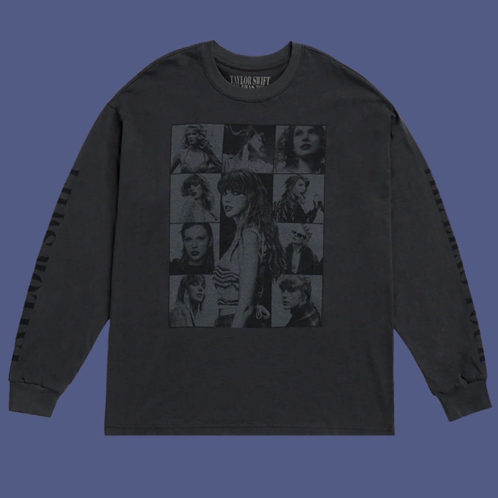 Taylor Swift - The Eras Tour Black Long Sleeve Shirt -  3XL